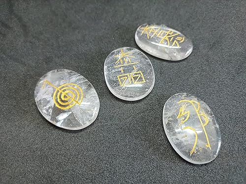 Miniatura 8 de Jet Crystal Quartz Usui Reiki Healing Set Chakra Balancing Meditation Gemstone Spiritual Energized Positive Mental Jet International Crystal Therapy