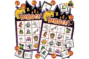 JOYIN 32 Players Halloween Bingo Game: Bingo for Large Group Activities
