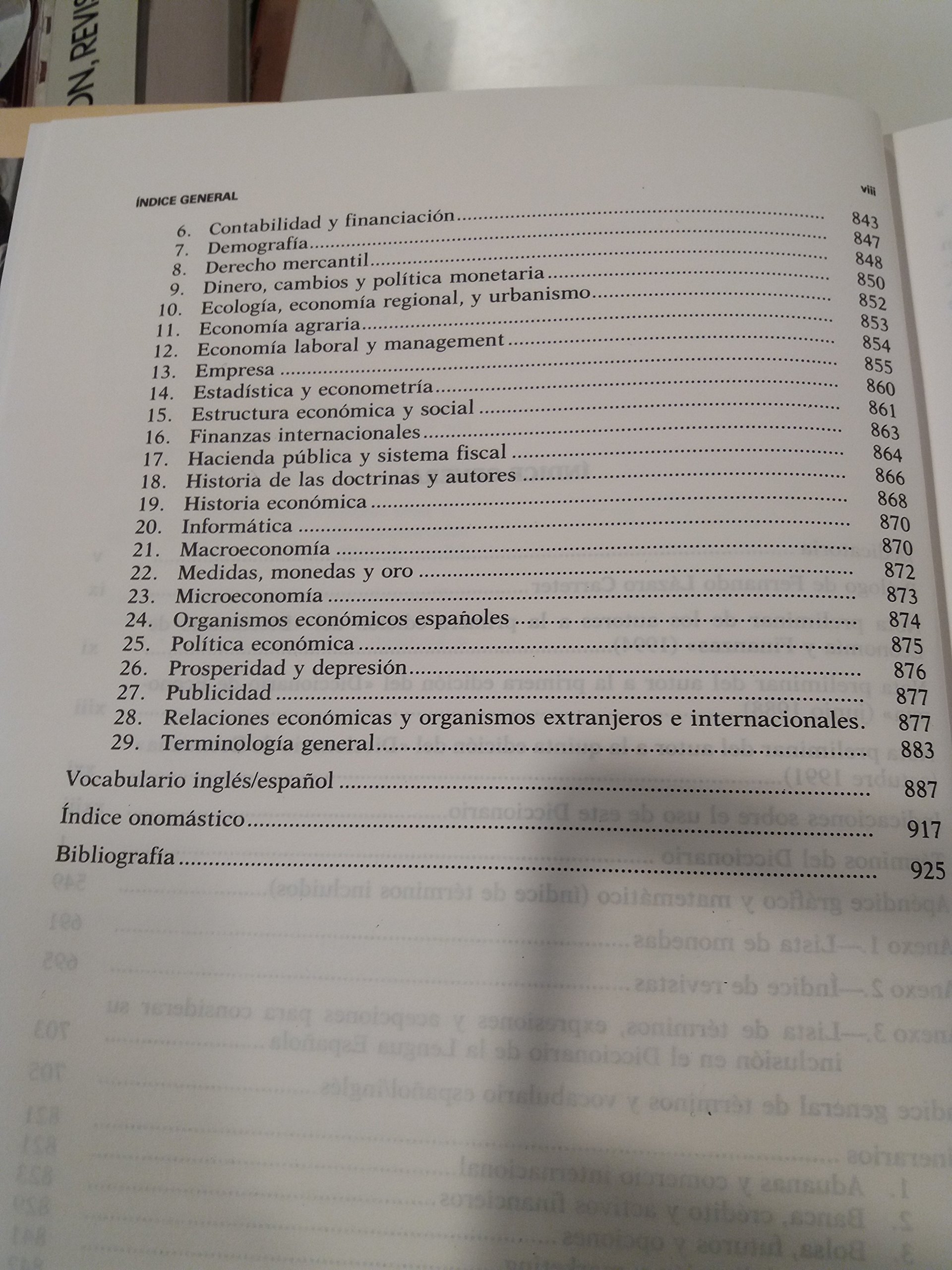 Diccionario De Economica y Finanzas