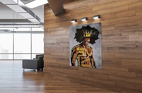 Miniatura 4 de SpiritualHands Arte de pared con marco de niña negra, cuadros de pared para decoración de pared de sala de estar, pintura mágica para pared de sala