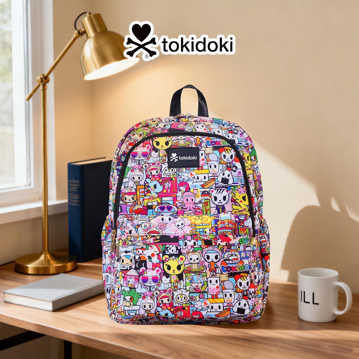 Tokidoki Unicorno Backpack Daily Shoulder Bag Large Capacity Portable Travel Backpack Casual Daypack Cartoon Travel Bag (all stars) - Image 9