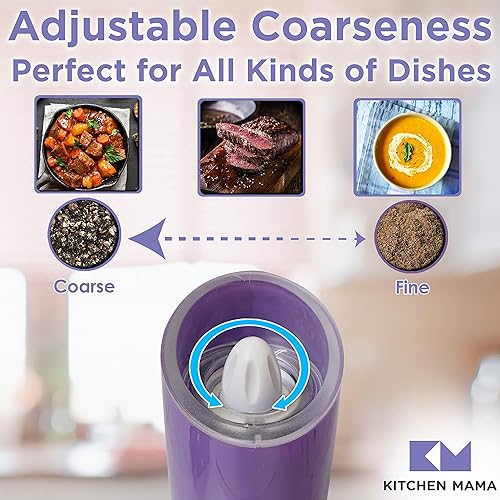 Miniatura 7 de Abrelatas eléctrico (rojo) + molinillo de sal y pimienta (púrpura)