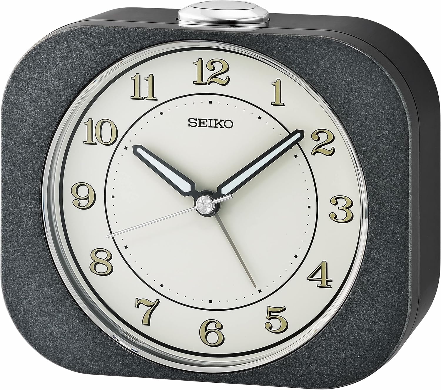 SEIKO Kyoda Bedroom Alarm Clock, Metallic Green