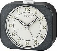 Vista 1 de SEIKO Kyoda - Reloj despertador para dormitorio, color negro metálico