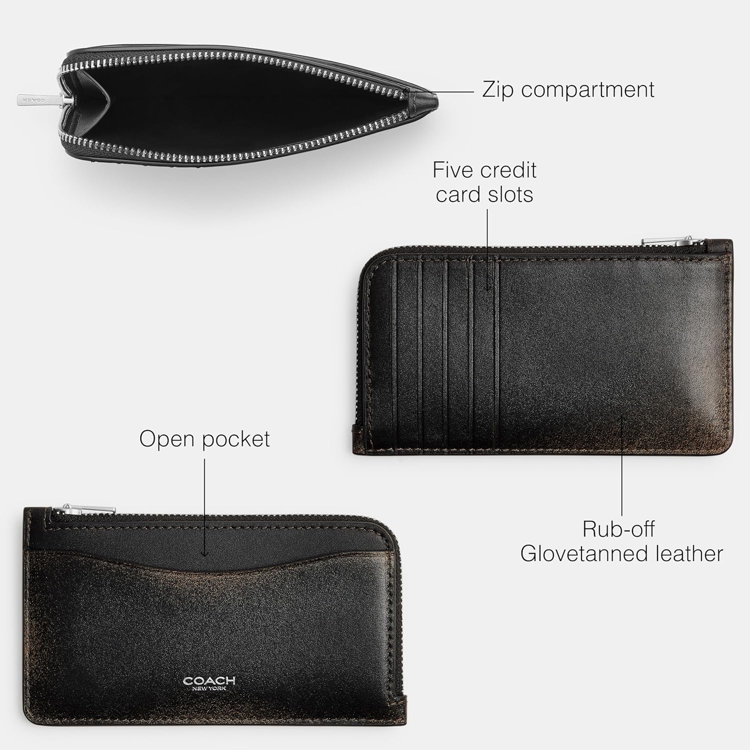 COACH small New York Zip Case Wallet - Image 3