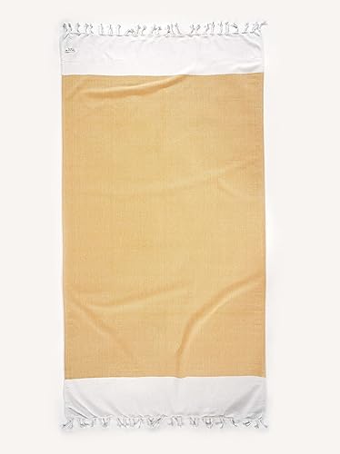Miniatura 6 de LANE LINEN Toalla de playa 100% algodón con bolsa, 4 toallas de gran tamaño de 39 x 71 pulgadas, toalla de viaje de arena absorbente extra grande de