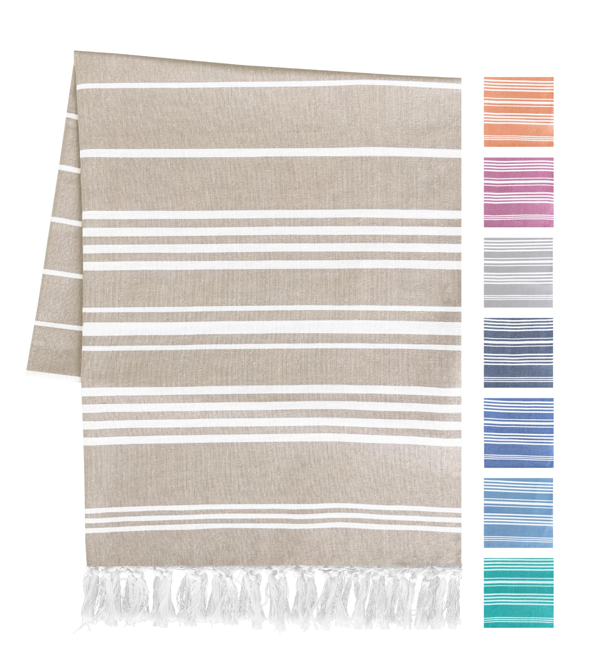 Telo Mare Maisonette 100% Cotone 75x150 Cm - Leggero, Asciugatura Rapida, Stampa Marina (Stelle Marine, Pesci), Per Spiaggia E Viaggio, Unisex