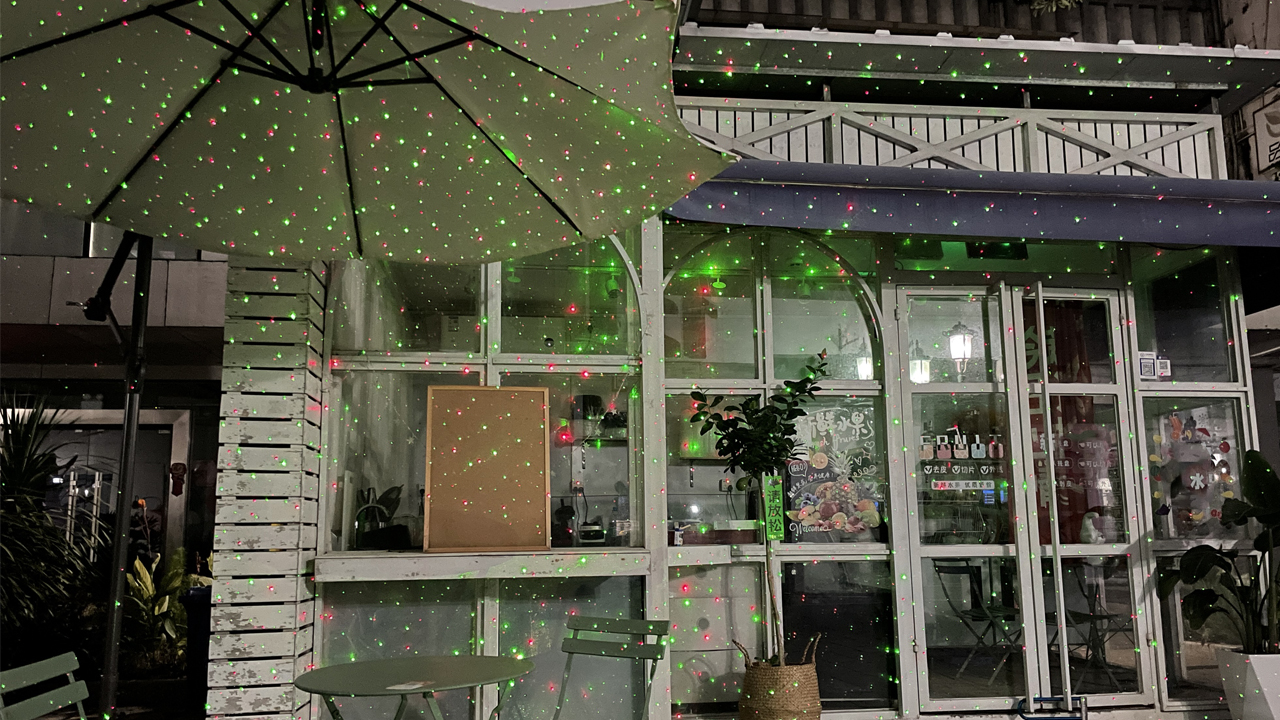 Image of Poeland Garden Lights Moving Laser Christmas Lights Star Projector for Home and Garden