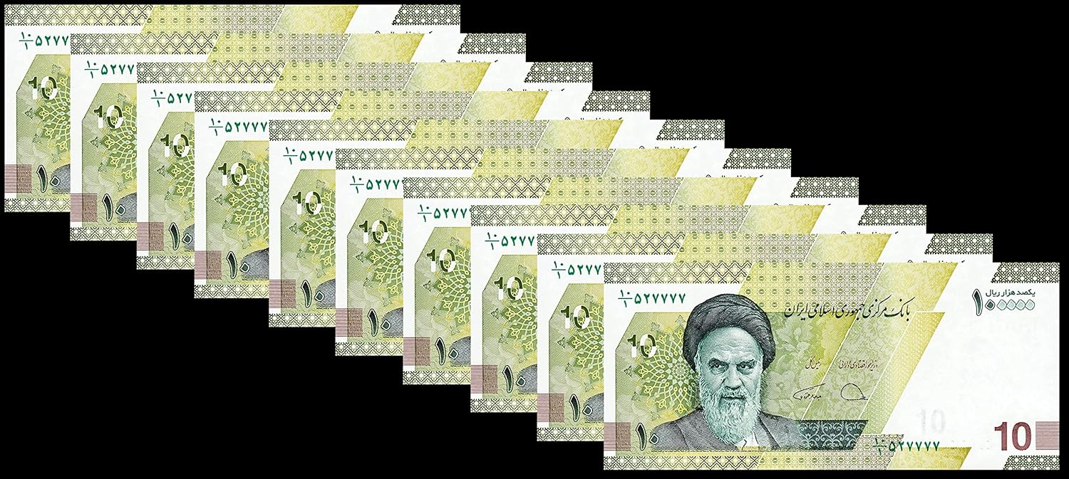 Newly Issued 2019 Iranian Currency of Iran (10 x 100,000) Total One