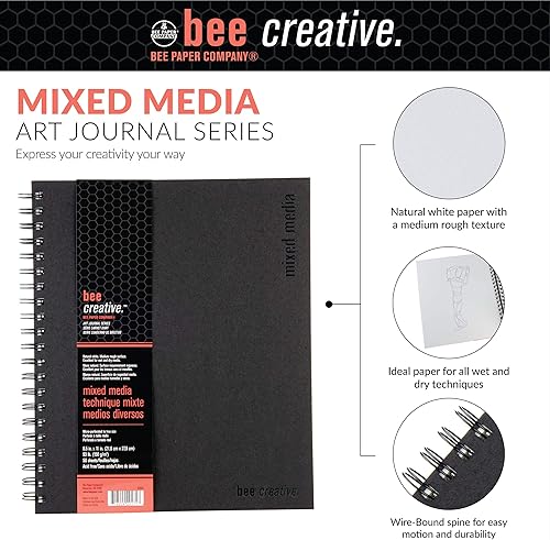 Miniatura 3 de Bee Paper - Diario Bee Creative de medios mixtos de 8.5" x 11"