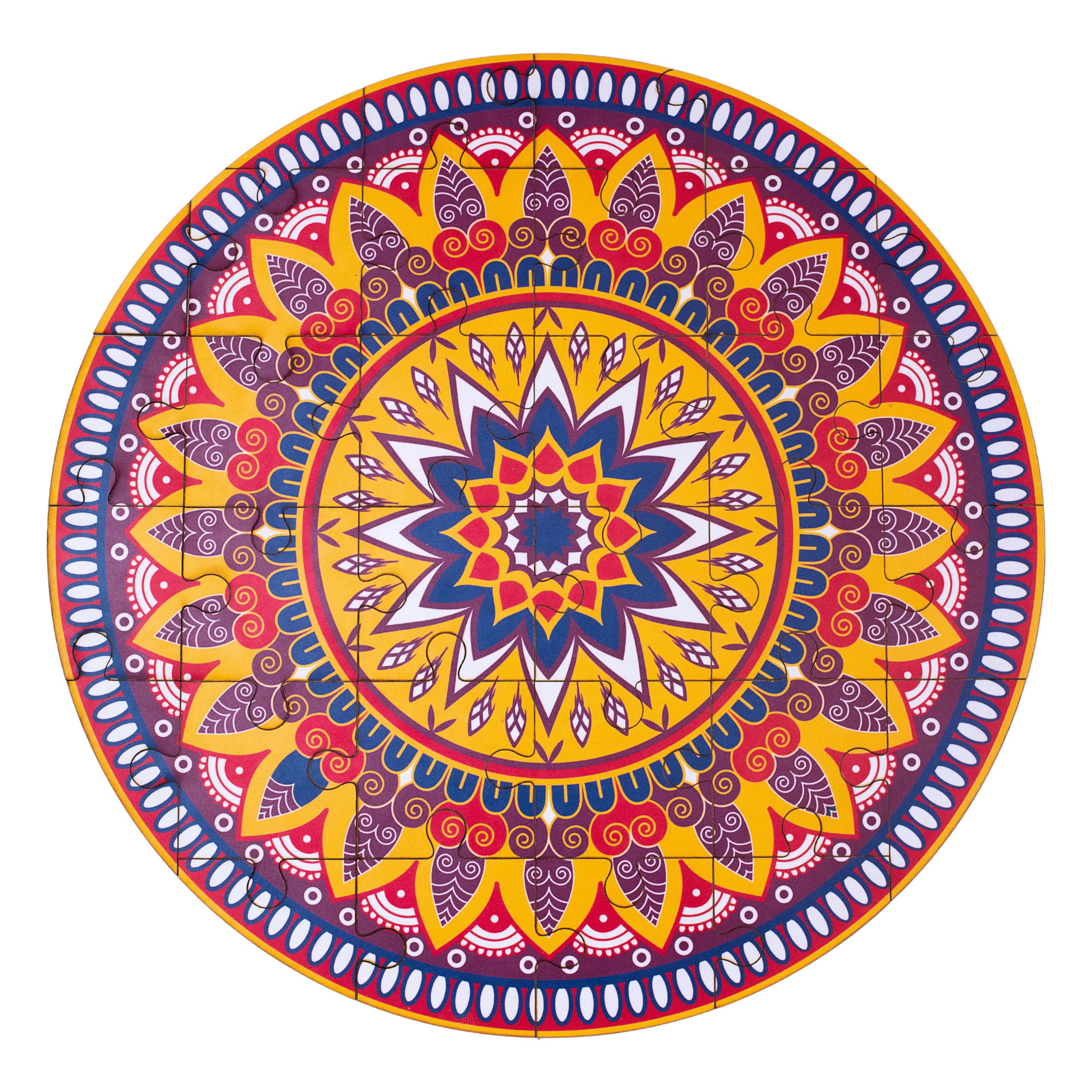 Kizzi Rangoli Mandala Floor Puzzle - 38 Piece Puzzle 24 inches Across (B0CKTQ14ZN) Amazon Price History, Amazon Price Tracker