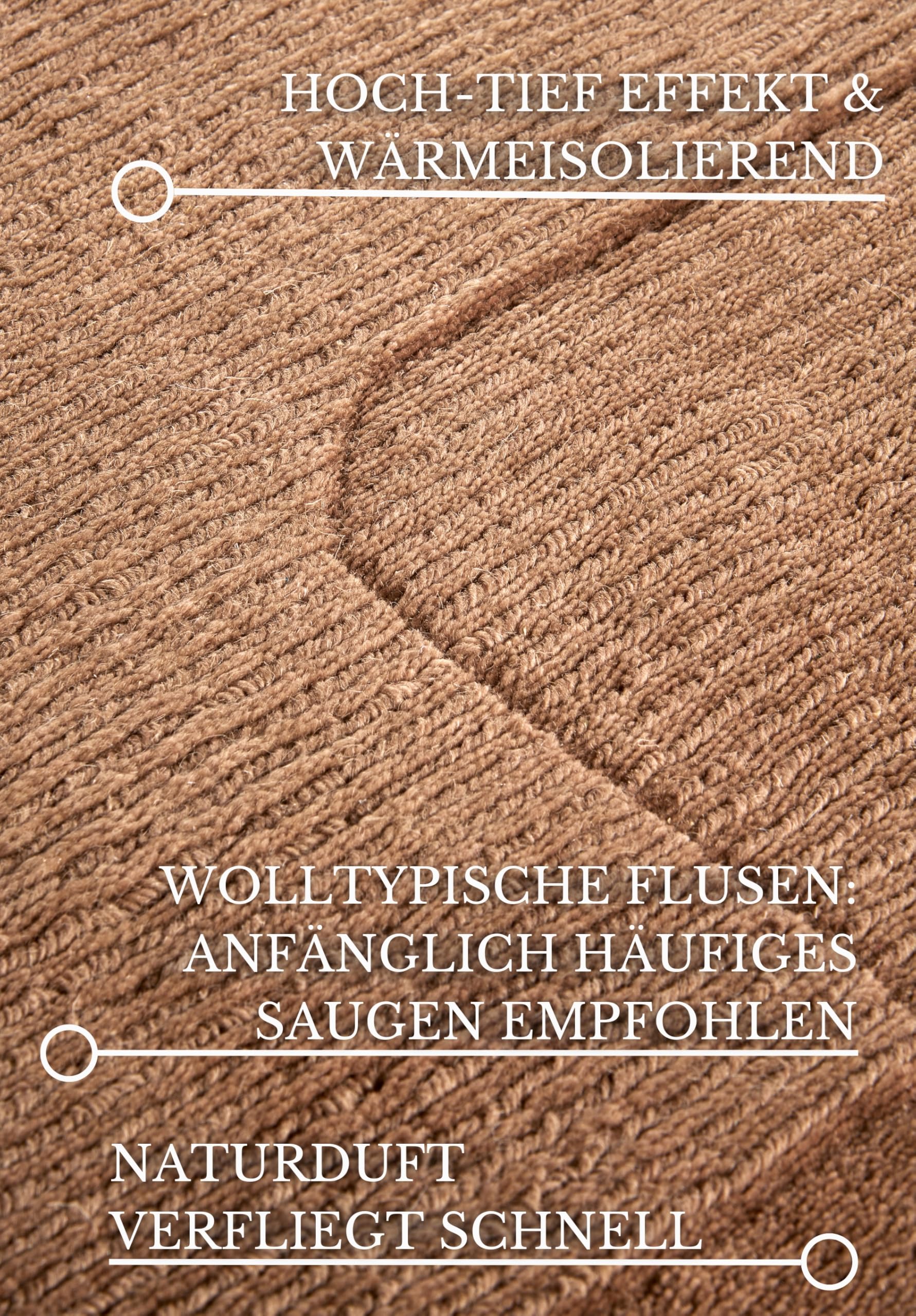 Villeroy & Boch Ursule Wollen tapijt, natuurlijk woonkamertapijt
