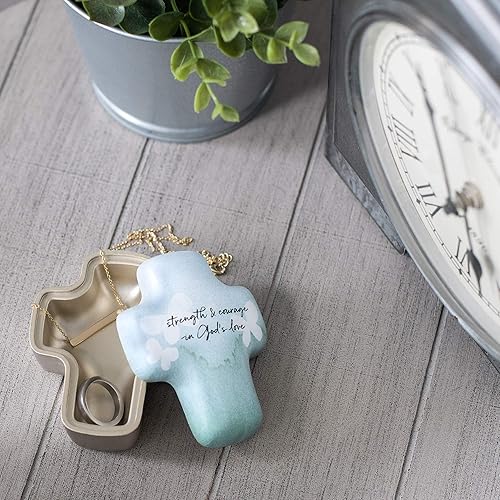 Miniatura 6 de DEMDACO - Bandeja de resina con diseño de acuarela (1.6 x 1.2in), color azul