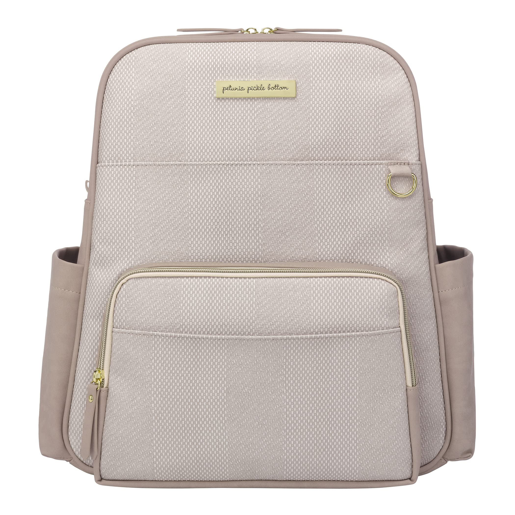 Petunia Pickle BottomSync Backpack | Diaper Bag | Diaper Bag Backpack for Parents | Top-Selling Stylish Baby Bag | Sophisticated and Spacious Backpack for On The Go Moms | Grey Matte Cable Stitch