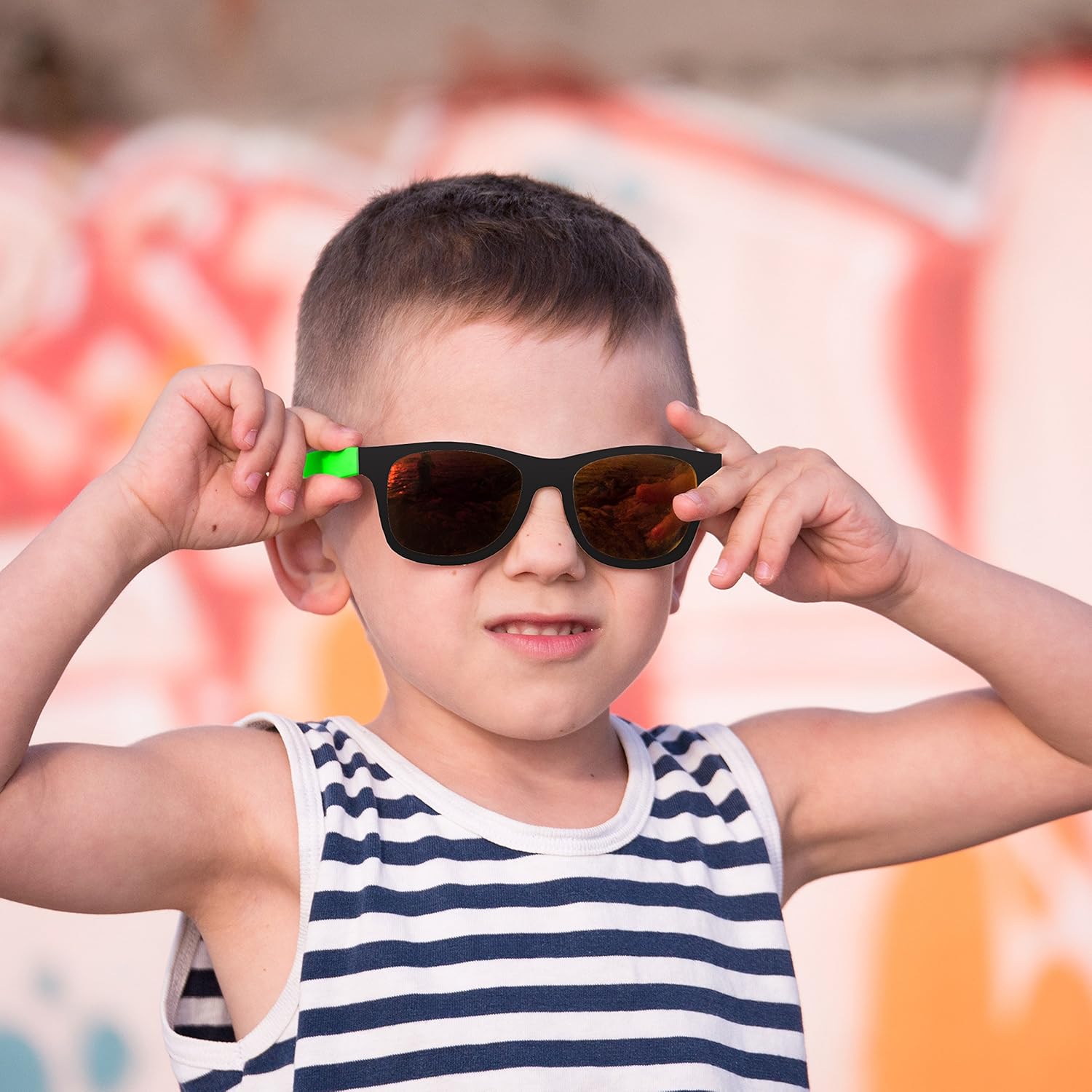 24 Pack 80's Style Neon Party Sunglasses - Fun Gift, Party Favors, Party Toys, Goody Bag Favors - Image 3