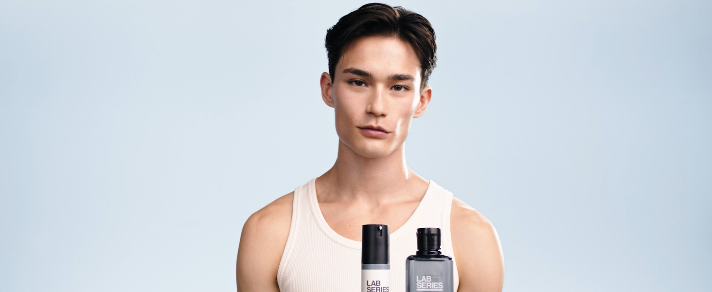 Lab Series Men's Daily Rescue Water Lotion Toner - Moisturizing Essence Skin Care for Men - Hydrating Face Toner with Niacinamide, 6.7 Fl Oz