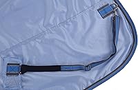 Vista 4 de LEAFOREST Alfombra de verano con cuello estándar de malla de caballo, color azul, 63 pulgadas