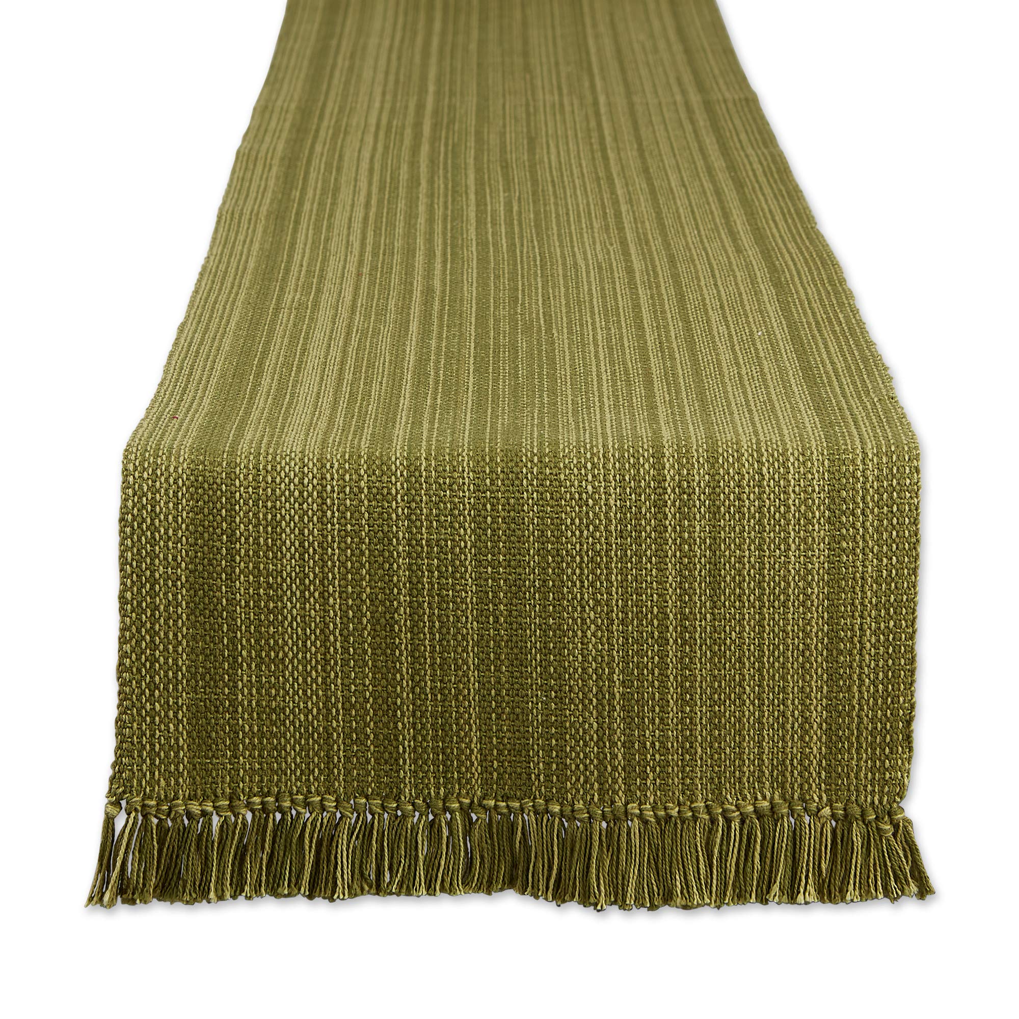 DII Variegated Tabletop Collection, Table Runner3x72, Olive Green