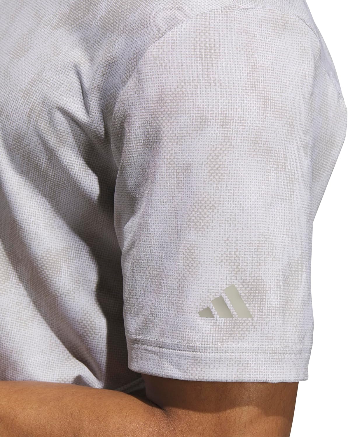 adidas Mens Ultimate365 Textured Print Polo Shirt - Image 5