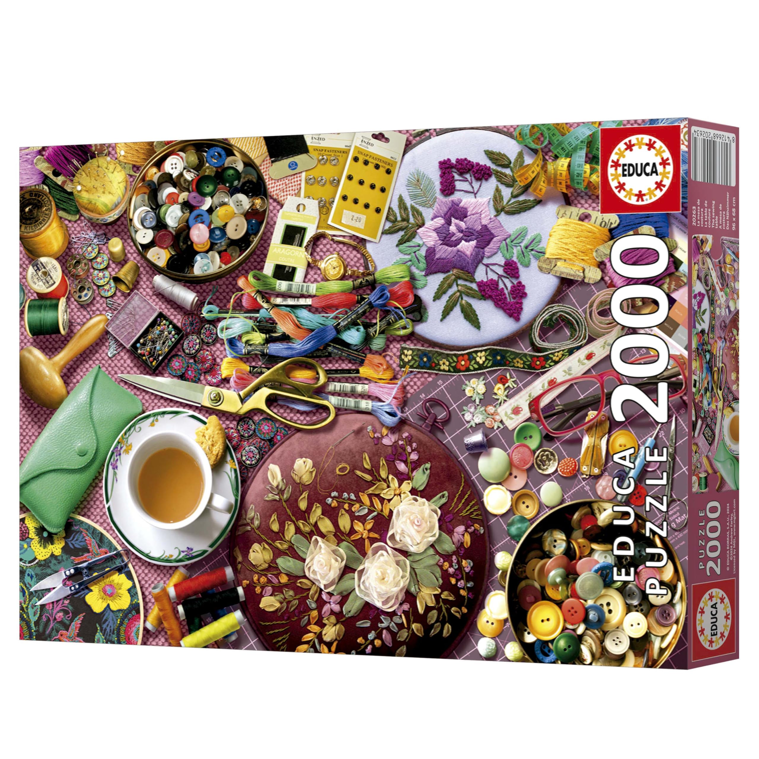 Educa 2000-teiliges Puzzle „Der Feine Käseladen“ – 96x68 Cm, Inkl. Kleber, Ab 14 Jahren