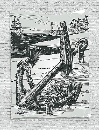 Miniatura 5 de Ambesonne Wanderlust - Tapiz de Hallstatt Mountain Village Lake Hallstatt en el campo de los Alpes austriacos, colgante de pared para dormitorio,