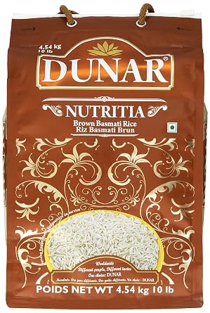 Dunar - Brown Premium Basmati Rice Nutritia, 10 Lbs