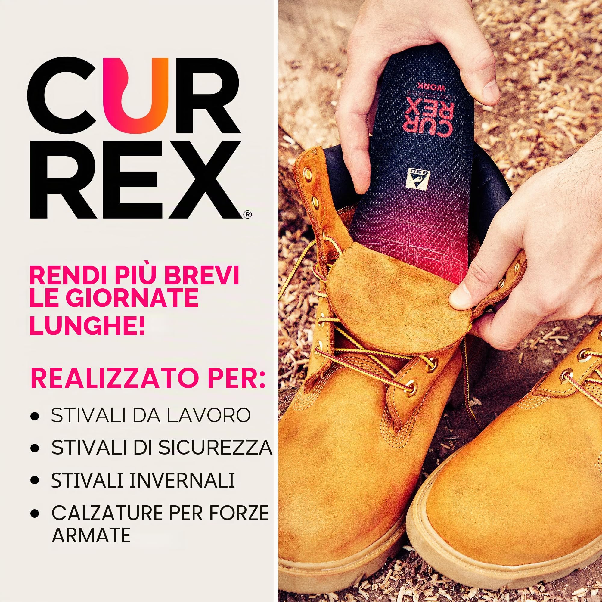 Currex Sottopiede WorkPro per scarpe da lavoro - Aggiorna le tue scarpe di sicurezza