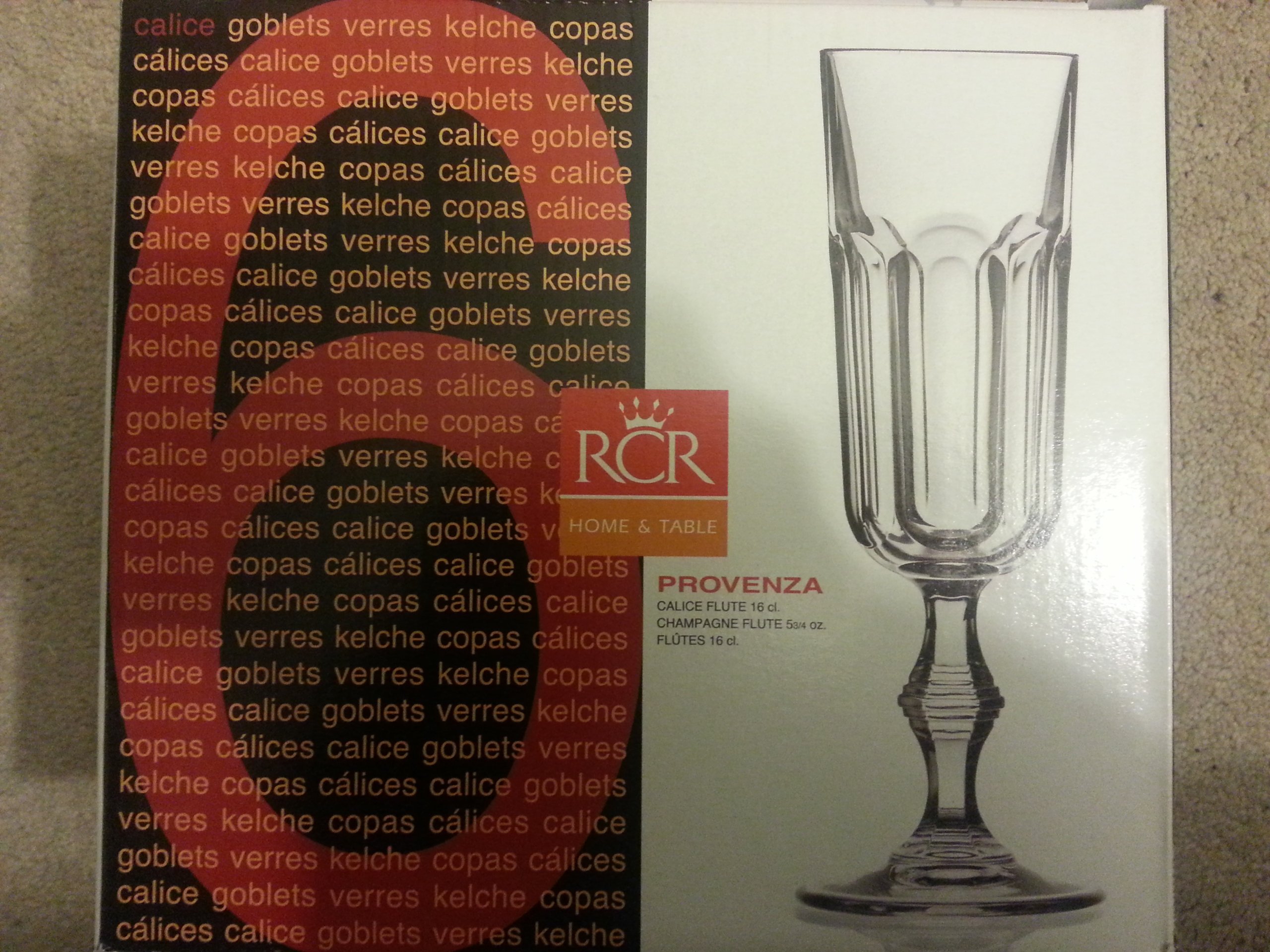 Lorren Home Trends Provenza Collection Champagne Flute