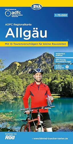 ADFC-Regionalkarte Allgäu 1:75.000, mit Tagestourenvorschlägen, reiß- und wetterfest, E-Bike-geeignet, GPS-Tracks-Download (ADFC-Regionalkarte 1:75000)