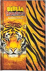 Bíblia Aventura para crianças, NVI, Capa dura com fechamento em ímã, Tigre, Leitura Perfeita