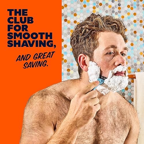 Miniatura 4 de Dollar Shave Club  El juego de afeitado exclusivo para miembros  4 cartuchos de recambio Swift Rinse, 1 mango (azul), 1 mantequilla de afeitar de 85
