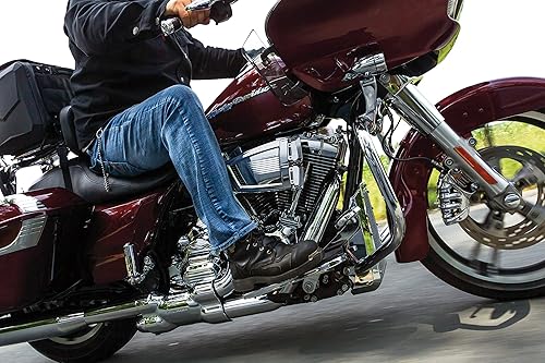 Miniatura 2 de Kuryakyn Pedal de freno extendido cromado 9670 sin carenado inferiores motocicletas Harley-Davidson Touring y Trike 2014-19