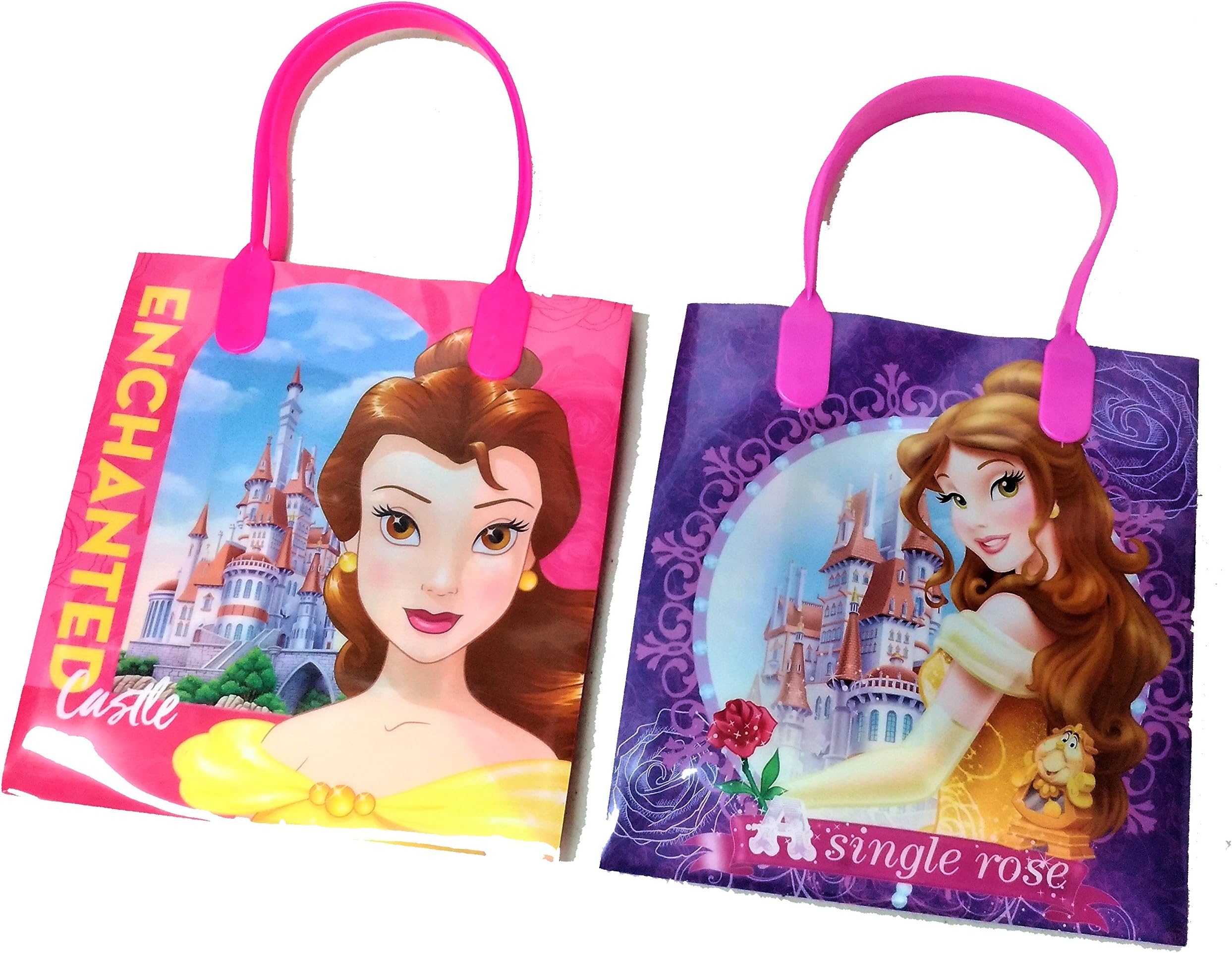 Disney Princess Belle Authentic Licensed 12 Reusable Small Goodie Bags 6"