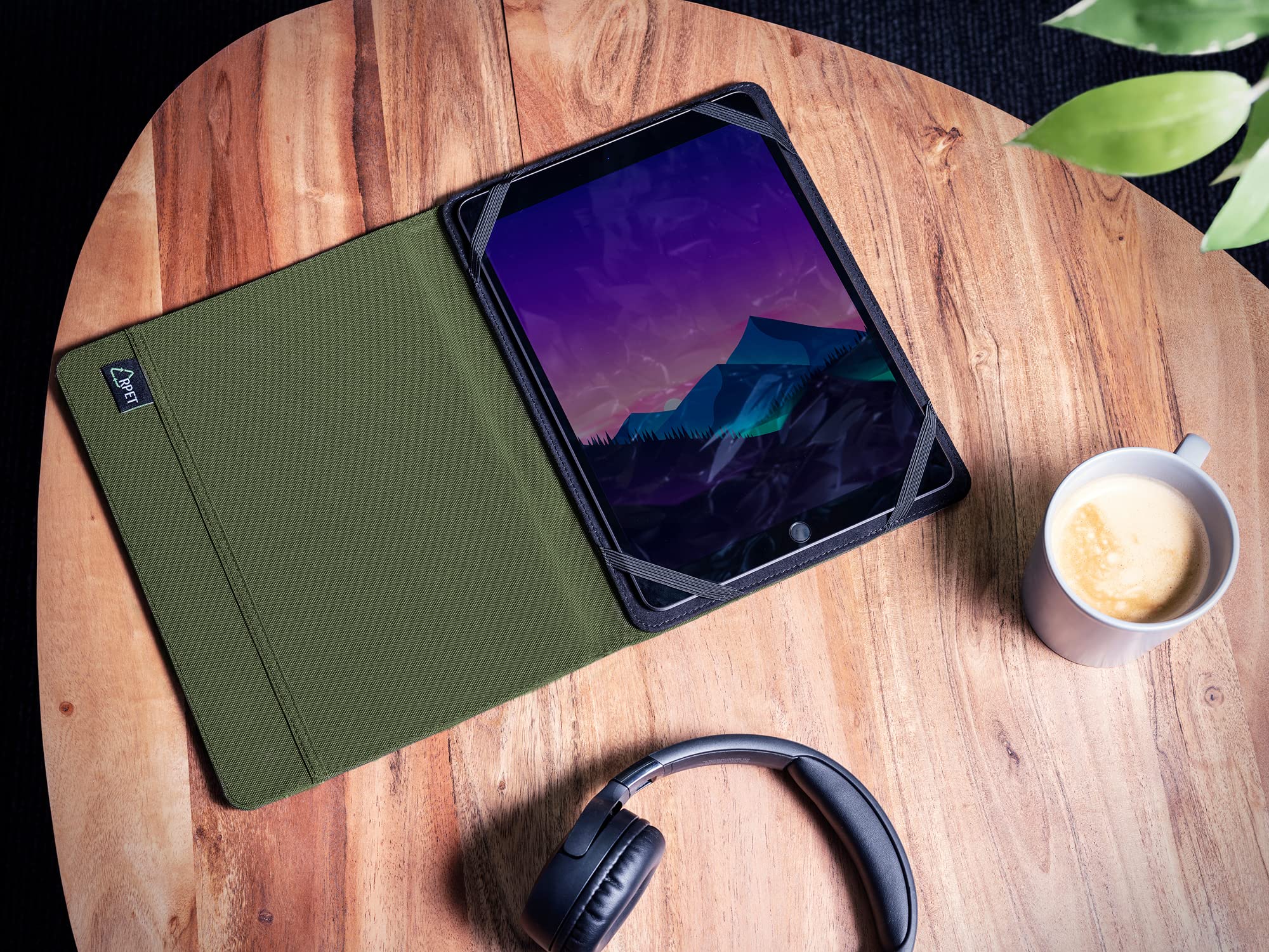 Trust Mobile Primo Recycled Tablet Folio For 10 Inch Tablet, Tablet Cover Made Of 6.5 Recycled PET Bottles, Universal Protective Cover With Stand - View #12