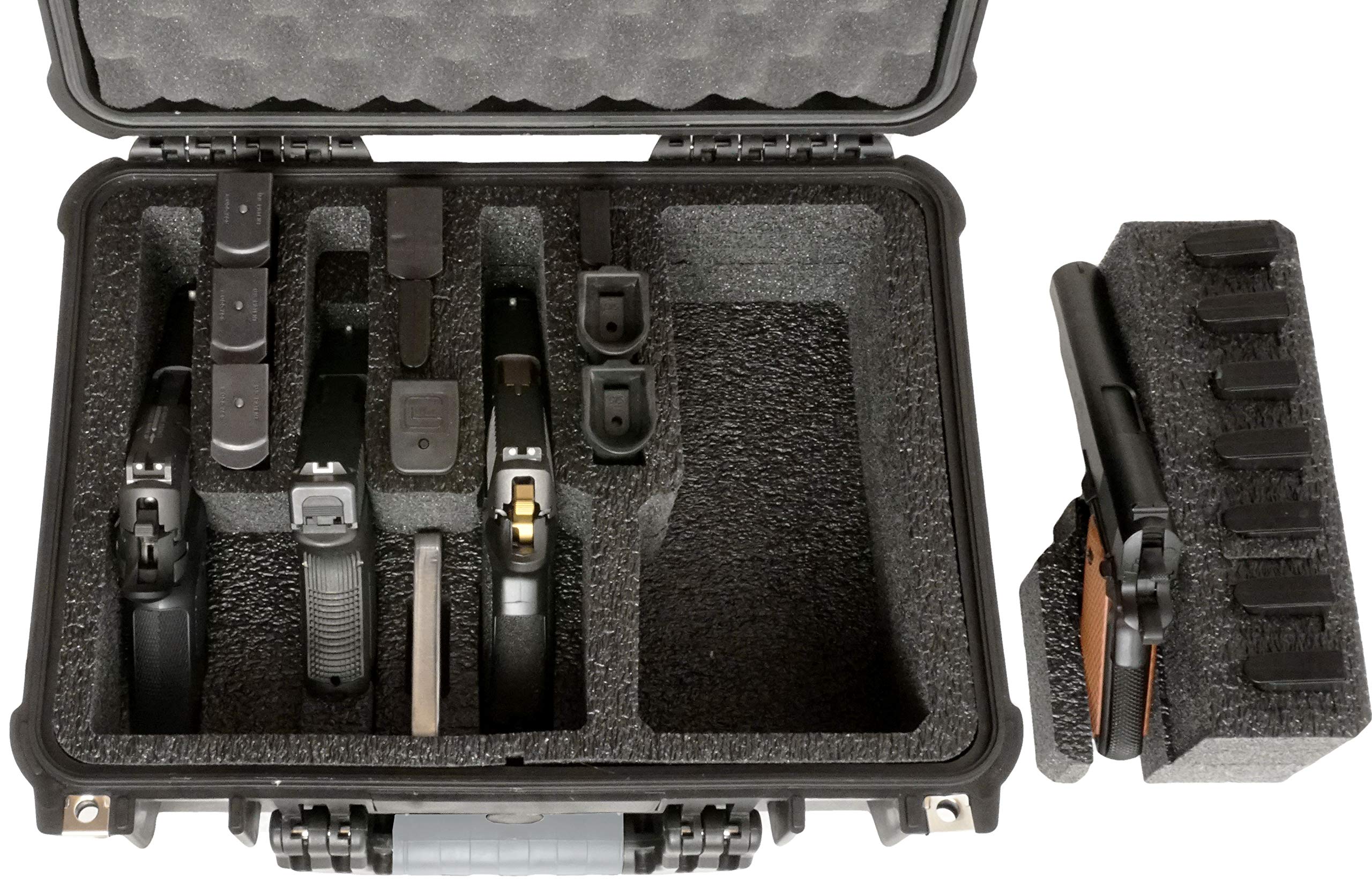 Amazon.co.jp: Case Club 拳銃4丁保管用防水ケース シリカゲル入り