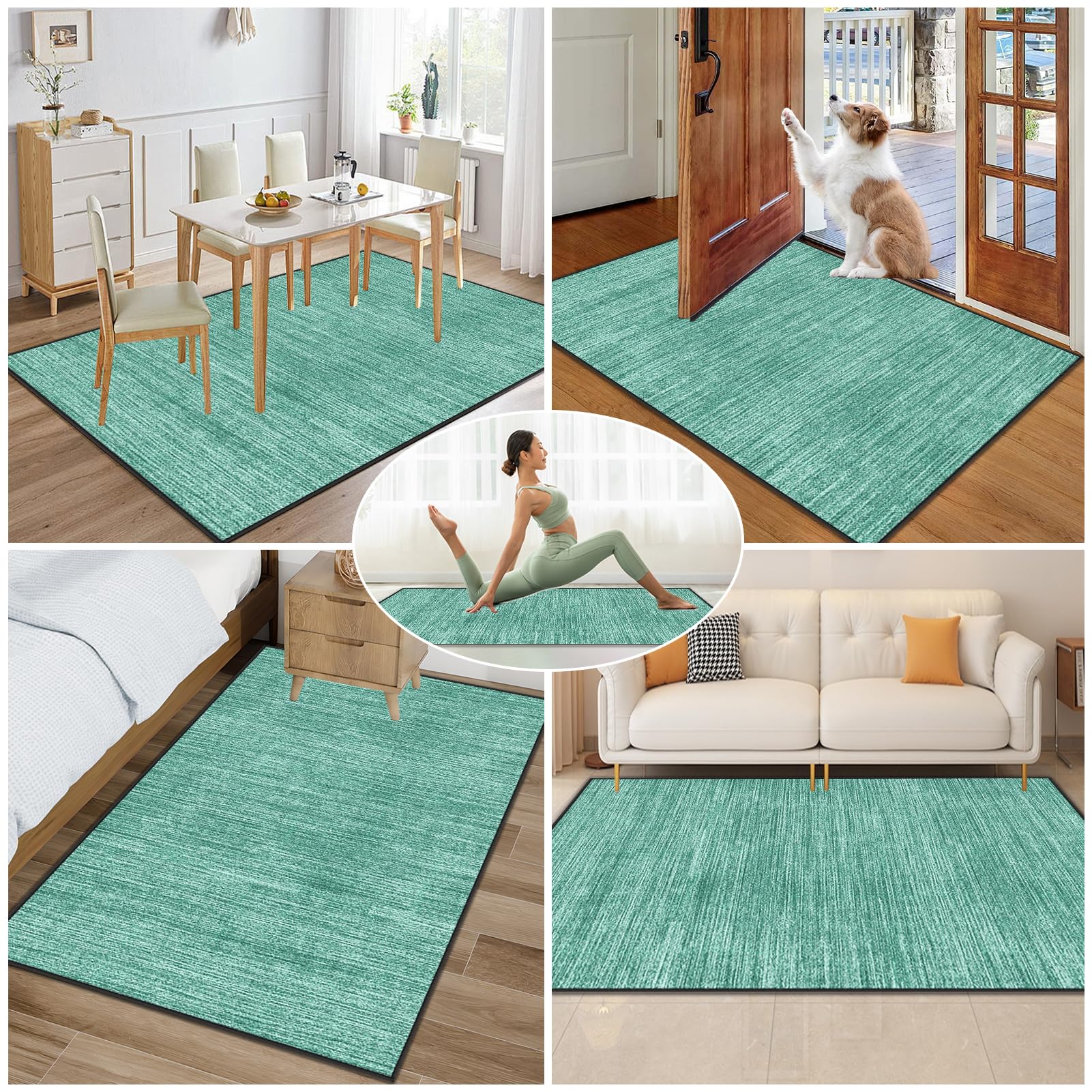 Tappeto Salvapavimento Antiscivolo Sedia Ufficio 110 x 160 cm | Tappetino Sedia Gaming Protettivo per Pavimenti Duri Tappeto per Sedia con Ruote