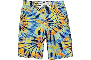 Kanu Surf Boys' Yolo Quick Dry UPF 50+ Rainbow Color-Changing Beach Swim Trunks