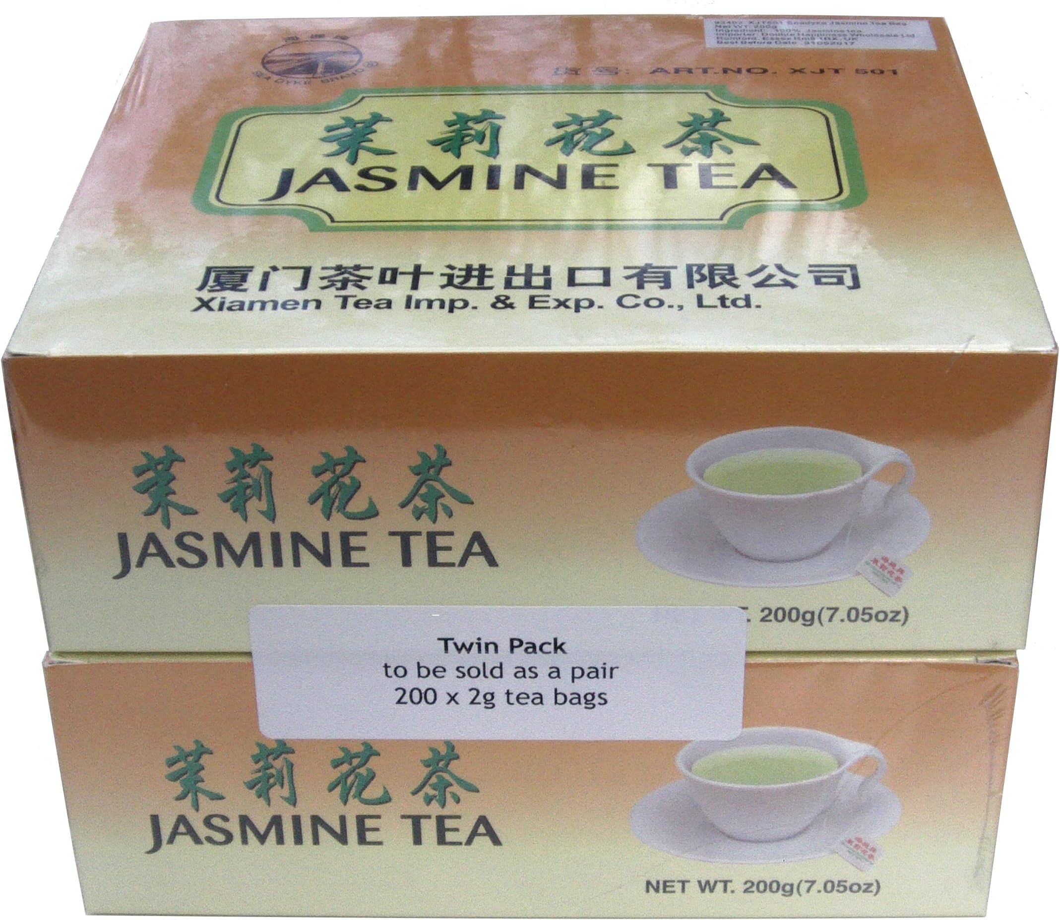 200 China Jasmine Green Teabags - 400g - Sea Dyke Brand