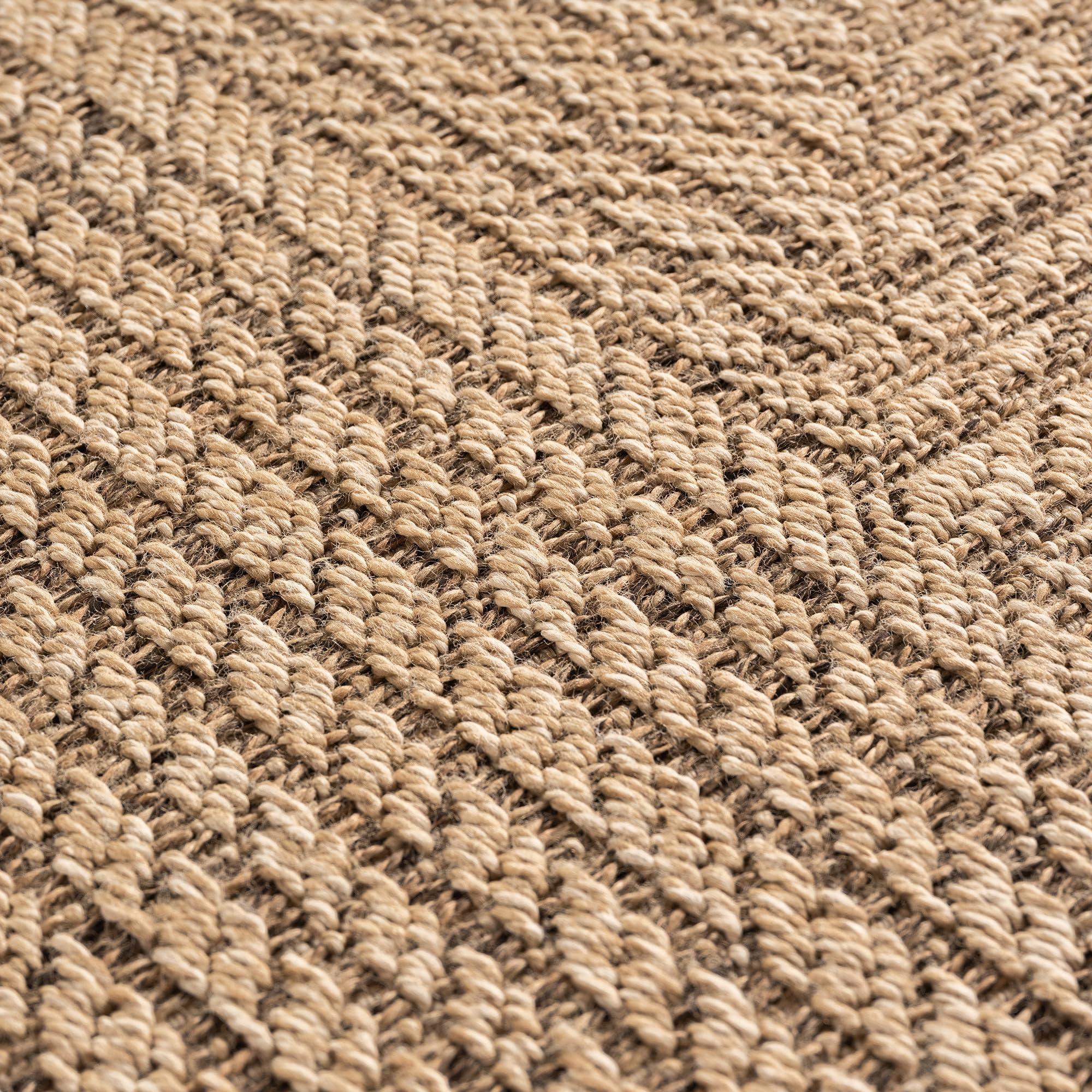 Tapis Tissé Plat Uni Style Kilim Lavable Beige 120x170 cm Entrée Couloir Oeko-TEX | ARLBERG