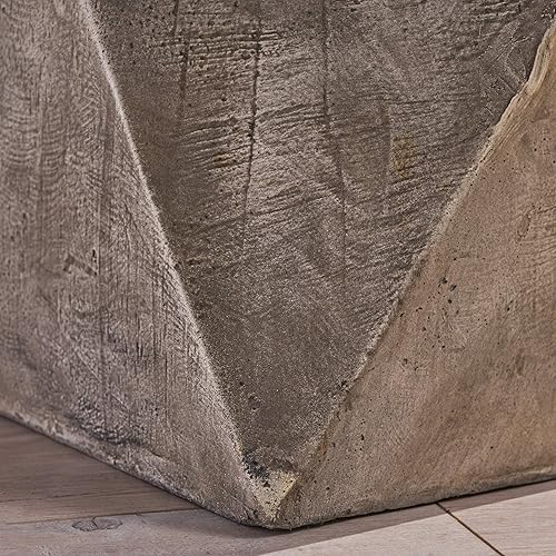 Vista 26 de Christopher Knight Home Jerod - Mesa decorativa de hormigón ligero, natural