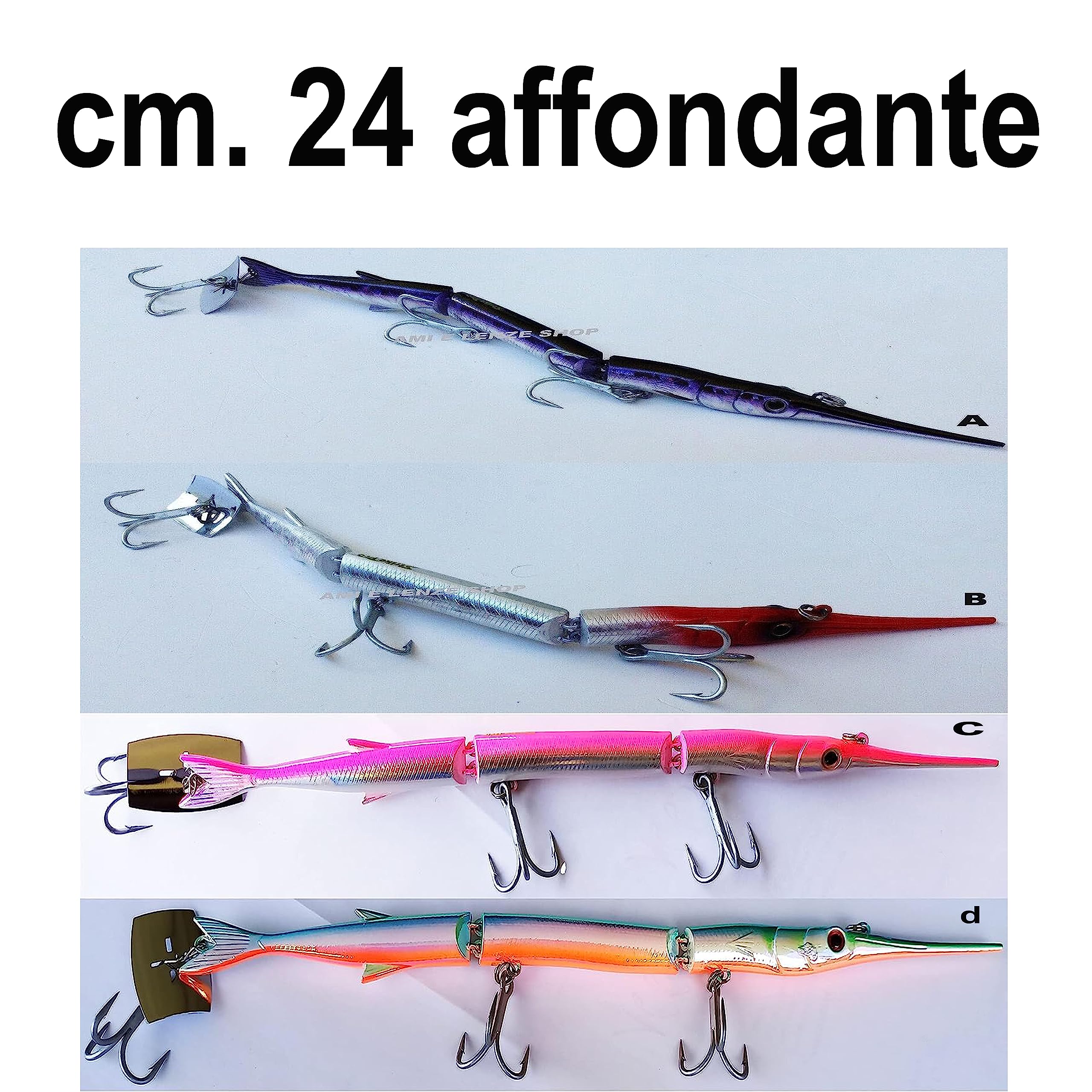 Strike Pro Artificiale Pesca Traina Esca Spigola Dentice Ricciola Serra Aguglia Cm. 24