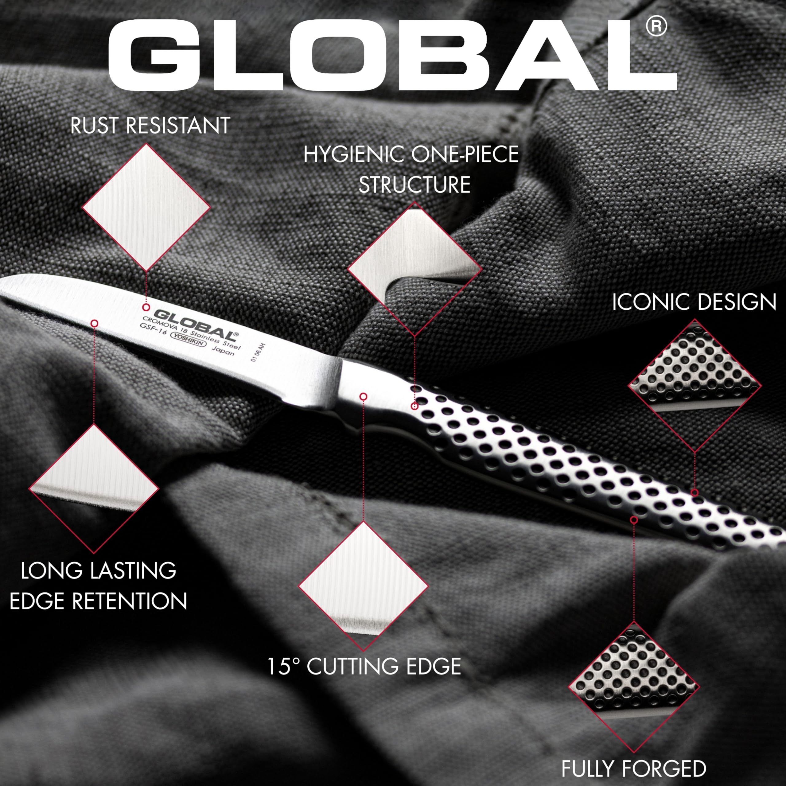 GLOBAL Universalmesser 11 cm GSF-49