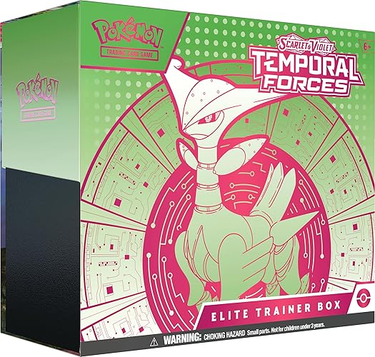 Pokemon TCG: Scarlet and Violet: Temporal Forces: Elite Trainer Box: Iron Leaves - Multicolor