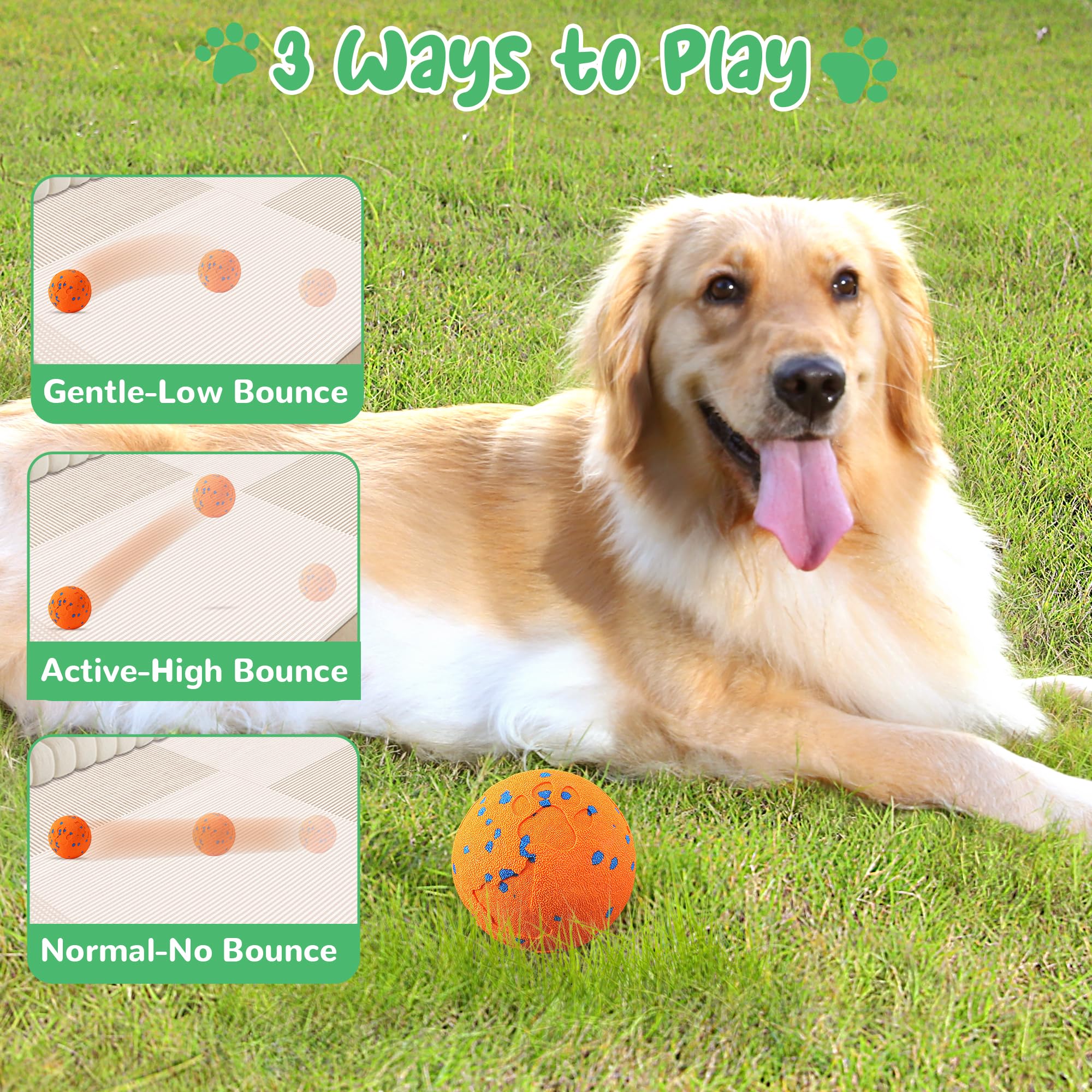 Juguetes interactivos inteligentes para perros, bola vibratoria para perros, juguetes masticables para perros, bolas para perros, carcasa a prueba de masticación, movimiento automático