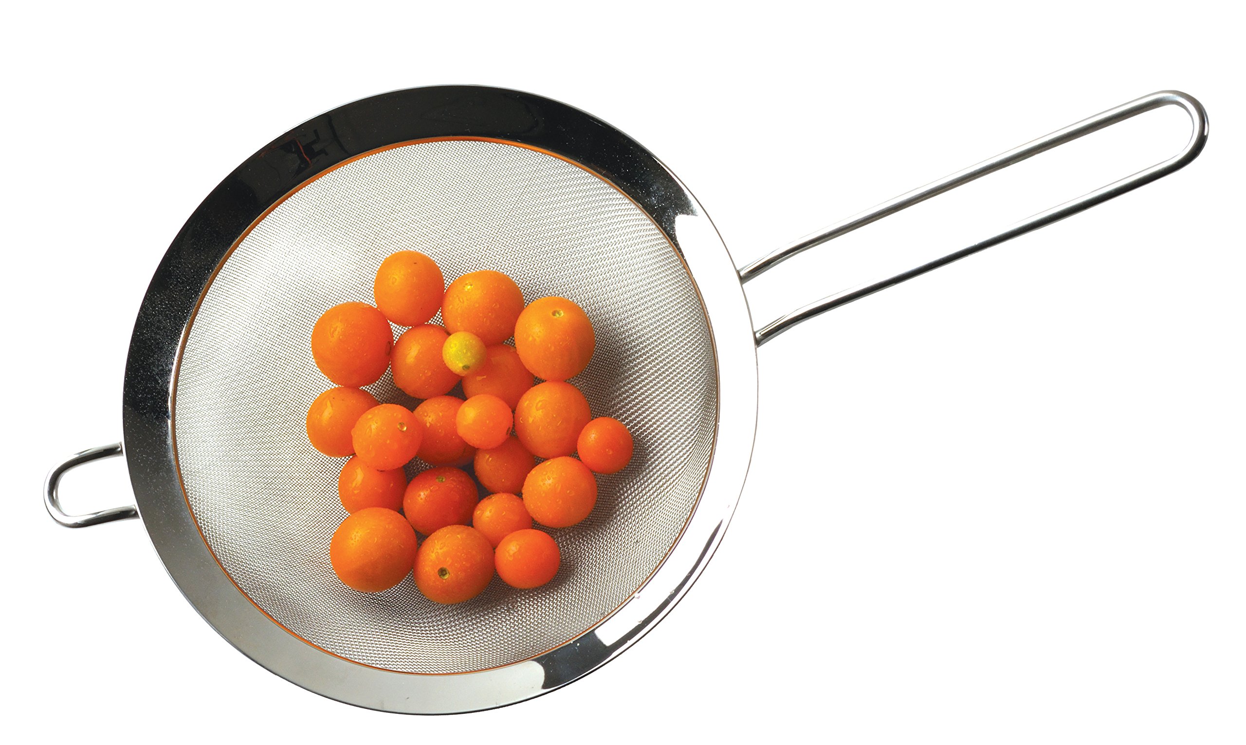 RSVP International Endurance Kitchen Collection, Edelstahl, feinmaschig, konisches Sieb/Sieb, vielseitig einsetzbar zum Kochen, Backen, losen Tee, Barsieb, Cocktails, 19,5 cm Abtropfgestell