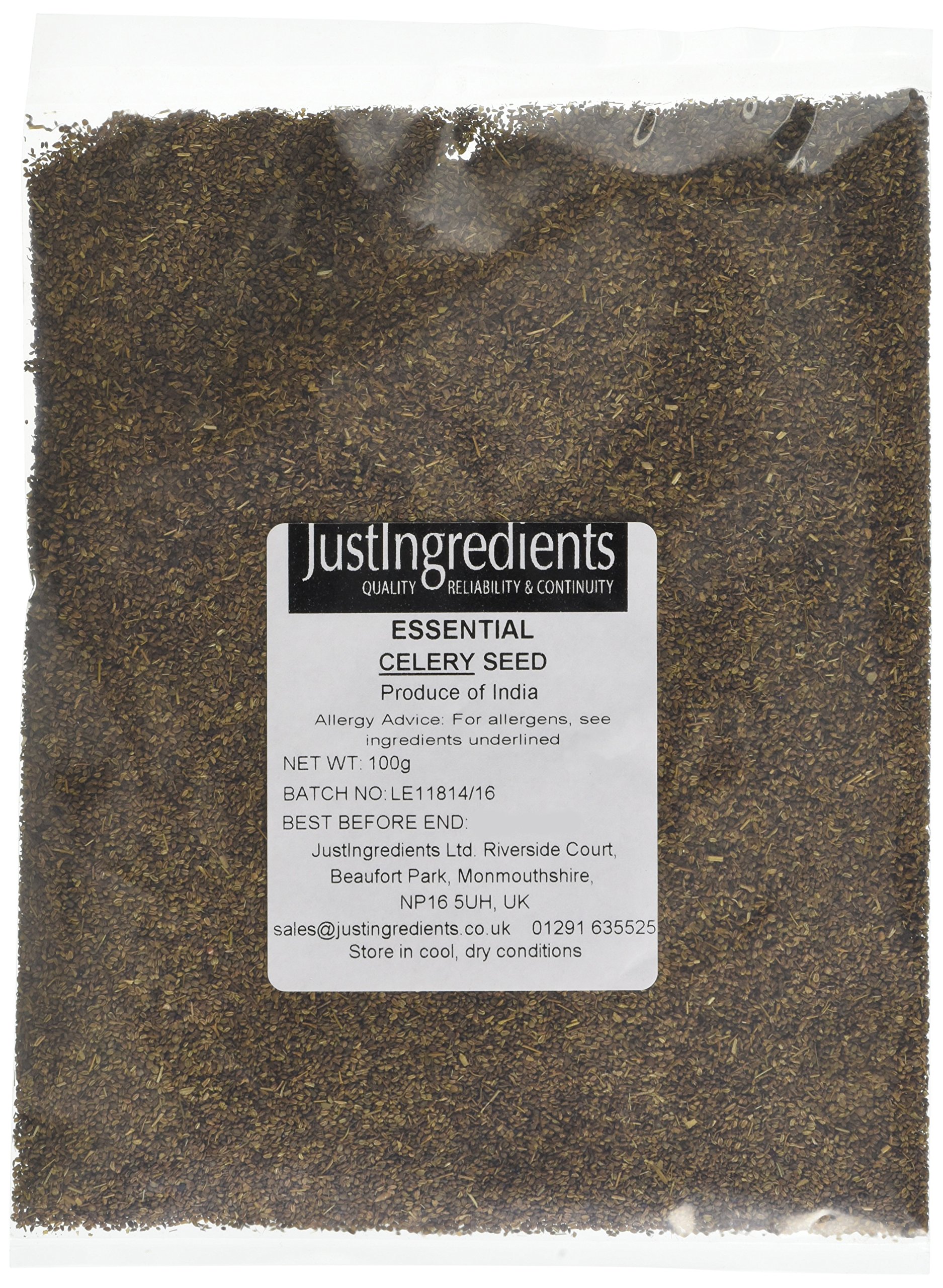 JustIngredients Essentials Celery Seeds, 100 g