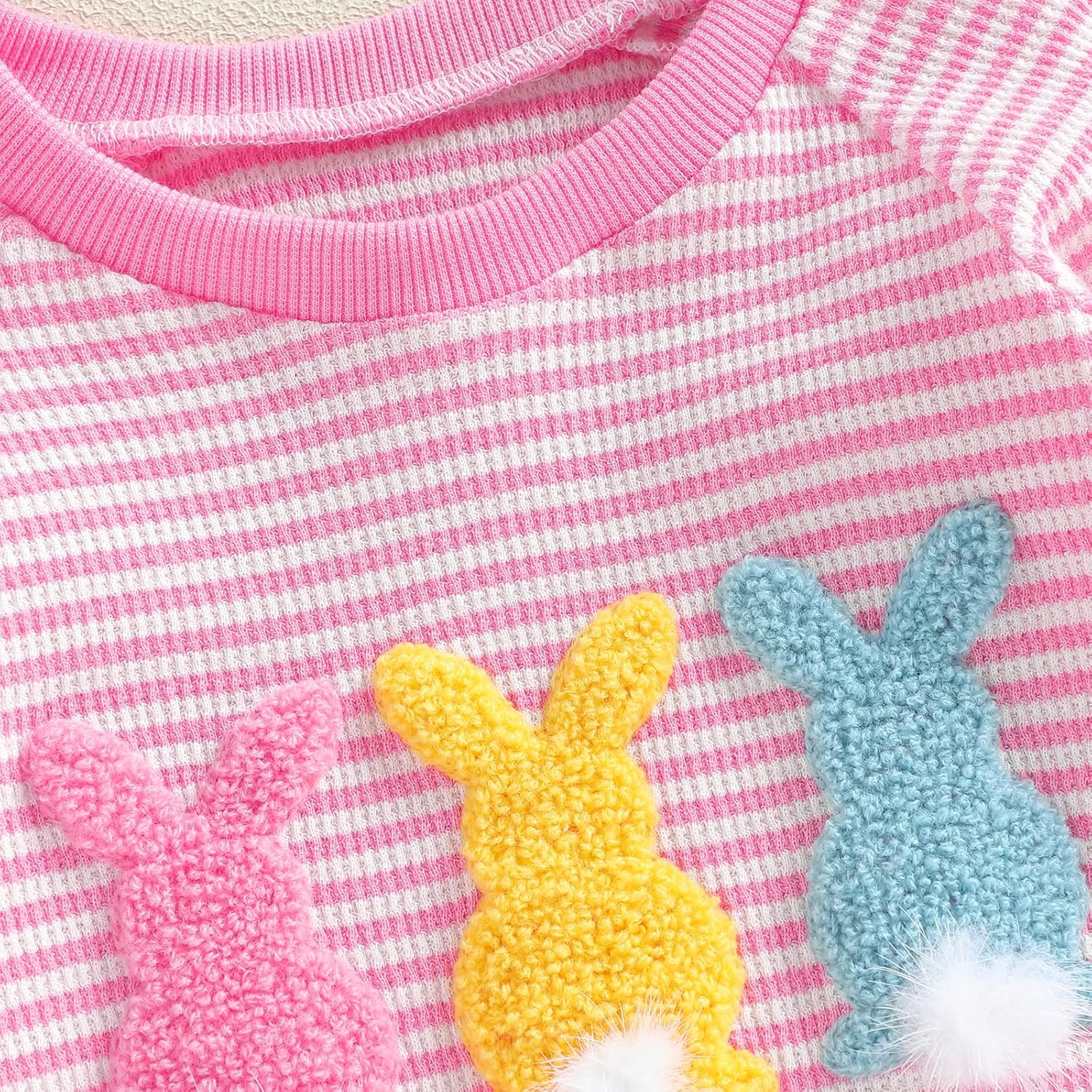 BemeyourBBs Newborn Baby Girl Easter Outfit Bunny Long Sleeve Romper Jumpsuit Cute Infant Girl Spring Clothes - Image 6