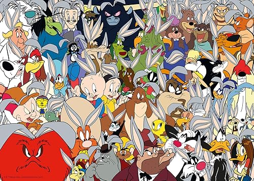 Ravensburger Looney Tunes Challenge - Rompecabezas de 1000 piezas  Tecnología única Softclick  Piezas vibrantes y sin deslumbramiento  Materiales