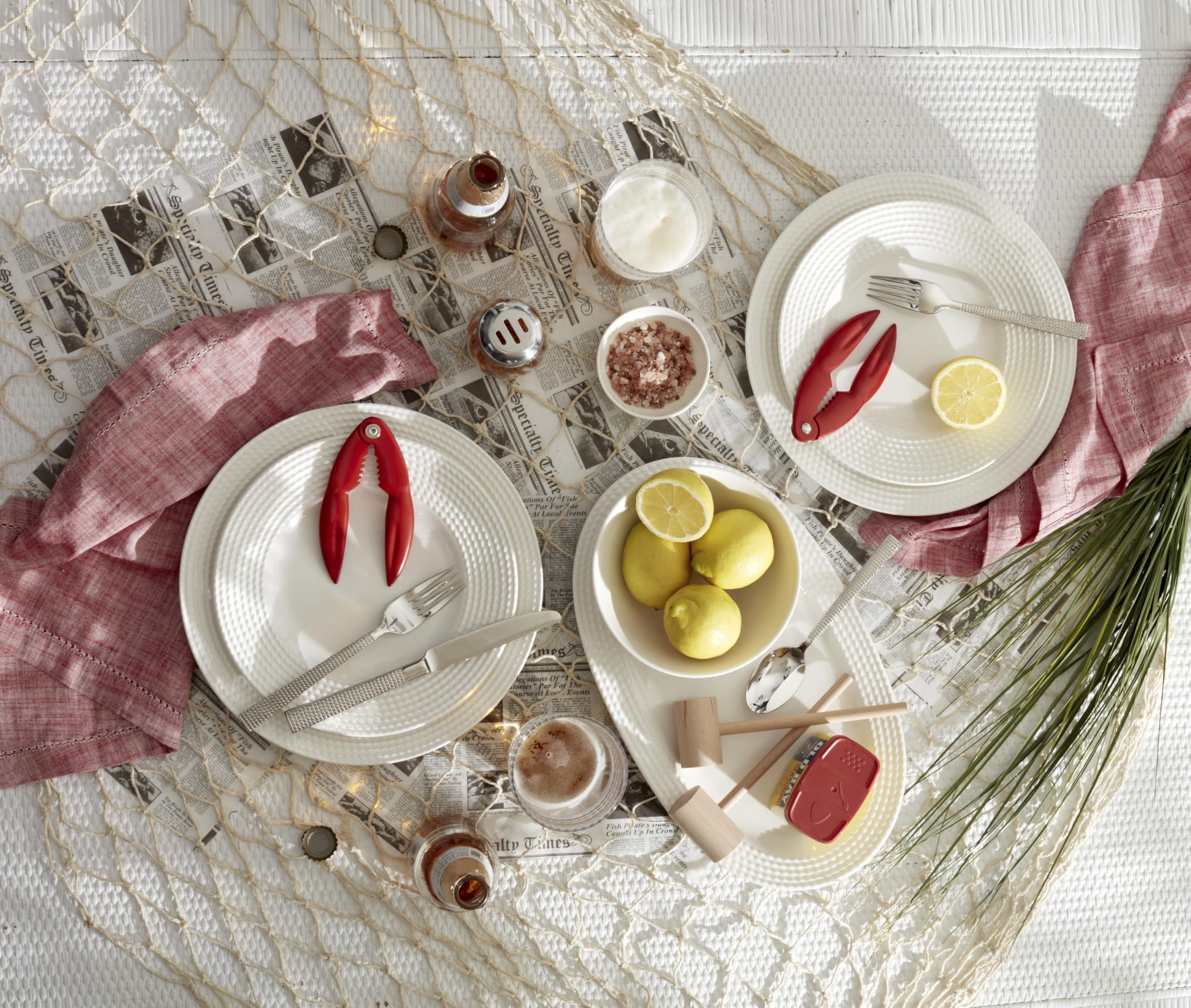 kate spade newyork ツイードセット160 Amazon.com: Kate Spade New York Wickford 5-Piece Flatware Set