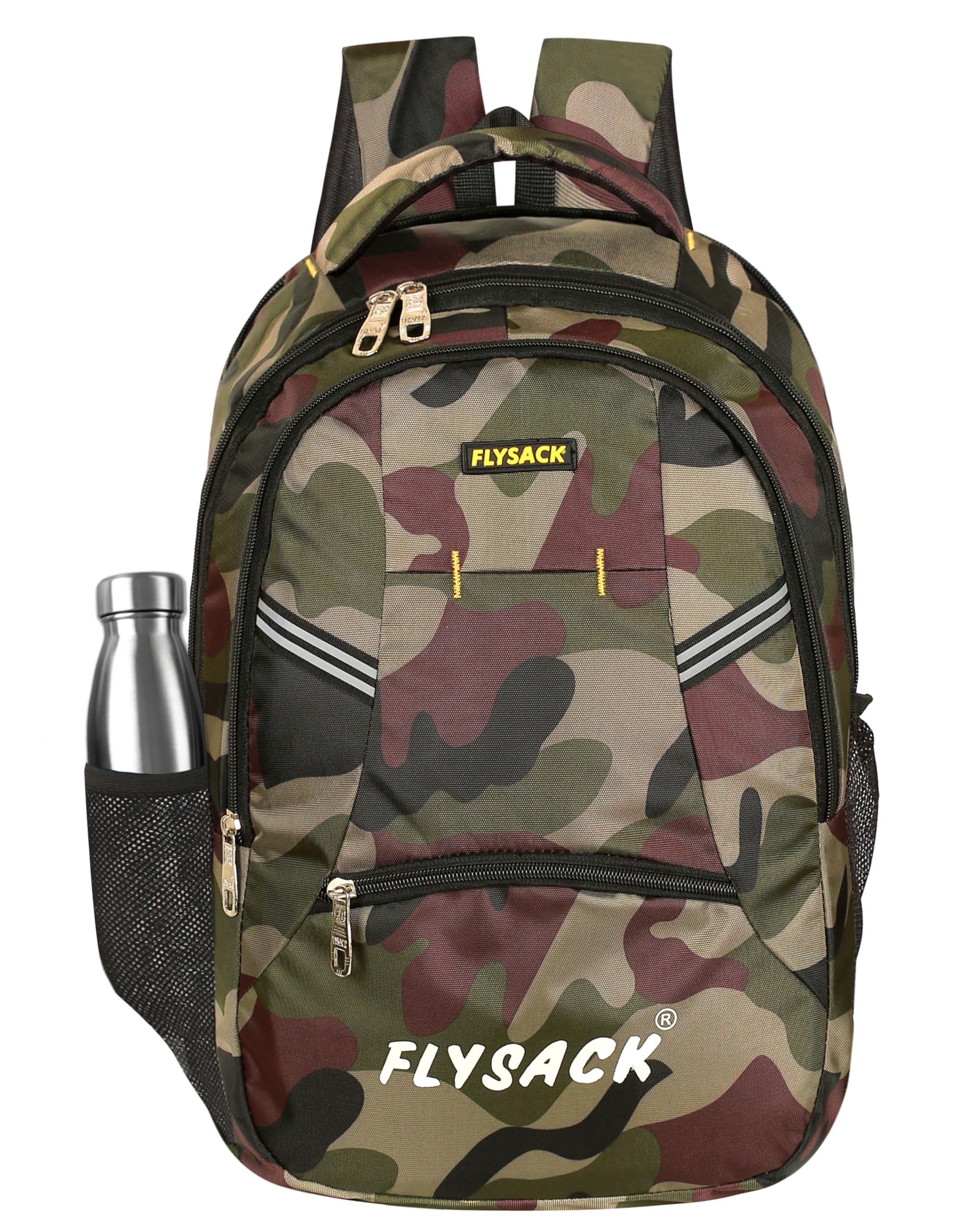 FLYSACK 40 Litres Large Laptop Backpack Army Military And Jungle Design School College Travel Bag Office Bag For Unisex (Multicolor) (B0CMMS1YLG) Amazon Price History, Amazon Price Tracker